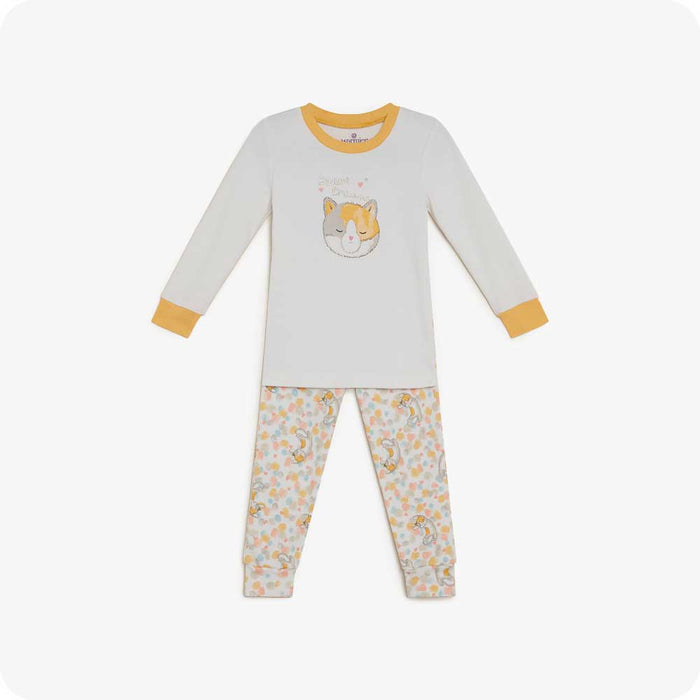 Calico Cat Kids Pajamas Cozy Sleepwear - Warmies